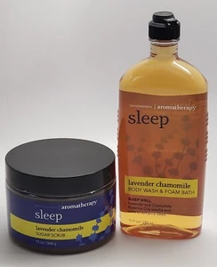 Bath & Body Works Aromatherapy Lavender & Chamomile Body Wash & Sugar Scrub Set - Picture 1 of 1