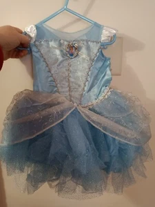 Disney Princess Cinderella Costume Girls Infant 12 To 18 Months Blue Dress New - Picture 1 of 11