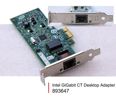 INTEL GIGABIT CT DESKTOP  NETZWERKKARTE PCIe 10/100/1000 EXPI9301BLK 893647 MM19 - Bild 1 von 3
