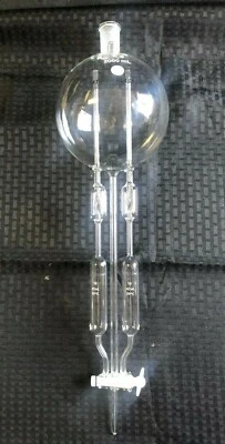 Llave de paso de teflón bureta automática At Mar Glass 40 ml, depósito de 2000 ml, llenado automático 24/40 Foto 1 de 4