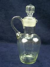 1920 Peace Exhibition glass oil or vinegar bottle "A.Gregory"           Q32