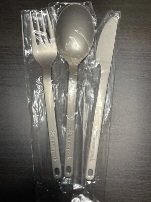 RARE!! SNOW PEAK TITANIUM CUTLERY￼￼ Frk spn Knf - SHIP SAME OR NEXT DAY! NEW! - Image 1 of 3
