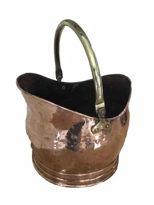 Genuine 19th Century Copper Coal Scuttle - Image 1 of 4