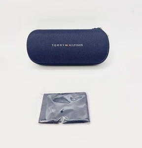 tommy hilfiger Zipped glasses case new with cleaning cloth16x6x3 cm - Picture 1 of 4