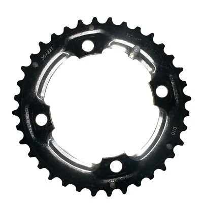 Black Outer Chainring 36 Tooth 104 mm BCD 36T Alloy Aluminum 4 Arm D10 Use 22 - Image 1 of 4