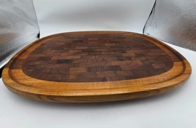 Bandeja/plato/tablero de corte grande vintage MCM Dansk International de teca años 70 Foto 1 de 4