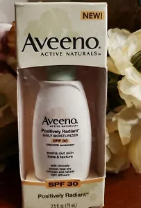 Aveeno POSITIVELY RADIANT Daily Moisturizer Lotion SPF 30 Exp 2013 NEW OLD Stock - Picture 1 of 4