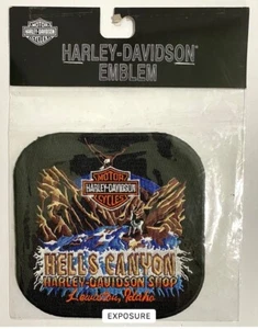 2003 NEW HARLEY-DAVIDSON HELL'S CANYON, LEWISTON, IDAHO PATCH, 4.75" SQUARE - Picture 1 of 1