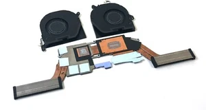 DELL XPS 9500 GENUINE LAPTOP CPU GPU COOLING HEATSINK FAN ASSEMBLY 442PH - Afbeelding 1 van 2