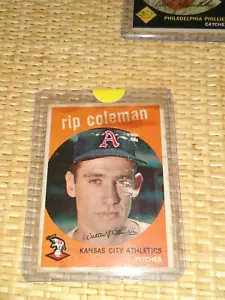 1959 Topps 51 Rip Coleman Kansas City Leichtathletik Krug Original Authentic - Bild 1 von 2