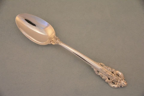 Wallace Grande Baroque Sterling Silver 6-1/4" Teaspoon No Monogram Cover
