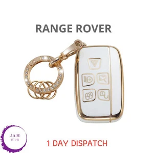 AUTO SCHLÜSSELANHÄNGER COVER CASE SCHLÜSSELRING FÜR LAND ROVER RANGE ROVER SPORT EVOQUE JAGUAR XF - Bild 1 von 14