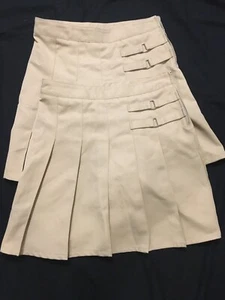 French Toast Girls Size 14 Khaki Uniform Pleated Skirt Set of 2 - Picture 1 of 7
