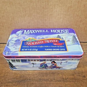 Vntg Decorative Candy/Cookie Steel Storage Box MAXWELL HOUSE COFFEE Advertising - Picture 1 of 5