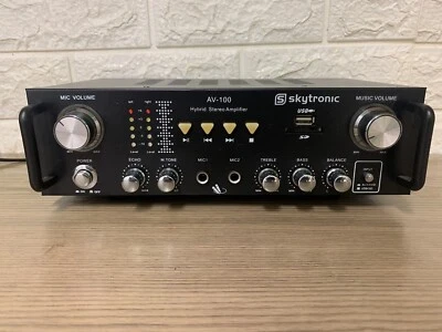Skytronic AV-100 *amplificatore stereo per karaoke / USB / SD / 2 x 50 Watt - Immagine 1 di 4