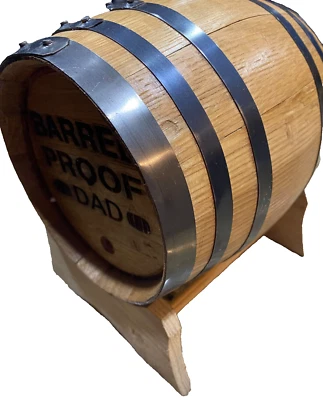 Personalized 1 Liter Mini-Oak Whiskey Barrel - Groomsmen Gift - Father's Day - Image 1 of 4