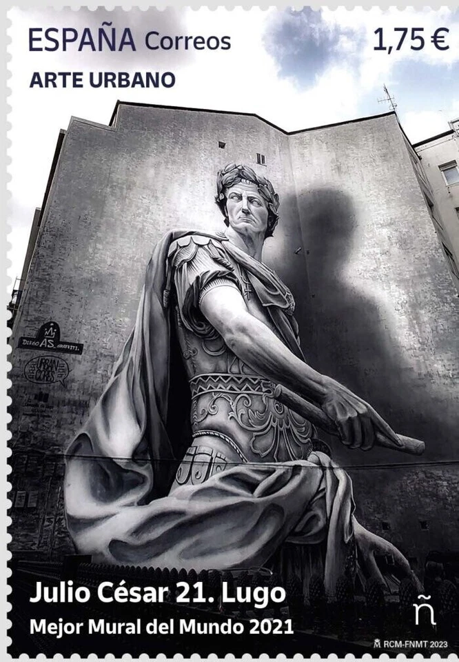 Mural Spain 2023 España Street Art Juliis Caesar de Diego Anido 2021 1v mnh Foto 1 de 1