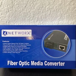 Networx Convertitore multimediale in fibra Gigabit Ethernet - Foto 1 di 3