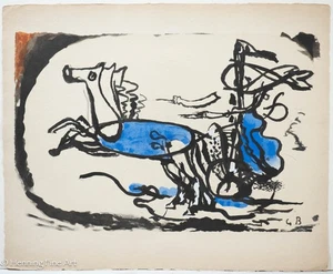 Rare Georges Braque Pochoir The Greek Chariot 1957, Fine Mid Century Modern - Picture 1 of 11
