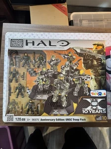 Halo Mega Bloks Anniversary 6 Figure UNSC Troop Pack Mega Brands 2011 NISB MINT - Picture 1 of 2