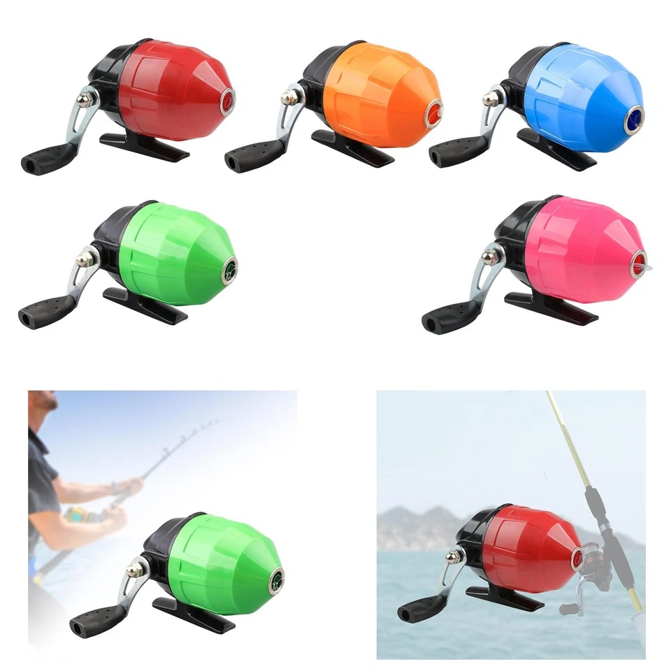 Angelrolle, Mini-Spinnrolle mit geschlossener Schnur, kompaktes Angelwerkzeug, - Bild 1 von 1