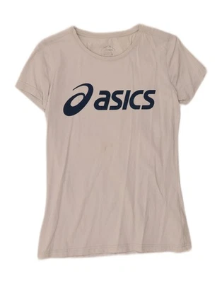 Camiseta Top ASICS Mujer Gráfica Reino Unido 12 Mediana Blanco Algodón DQ43 Foto 1 de 4