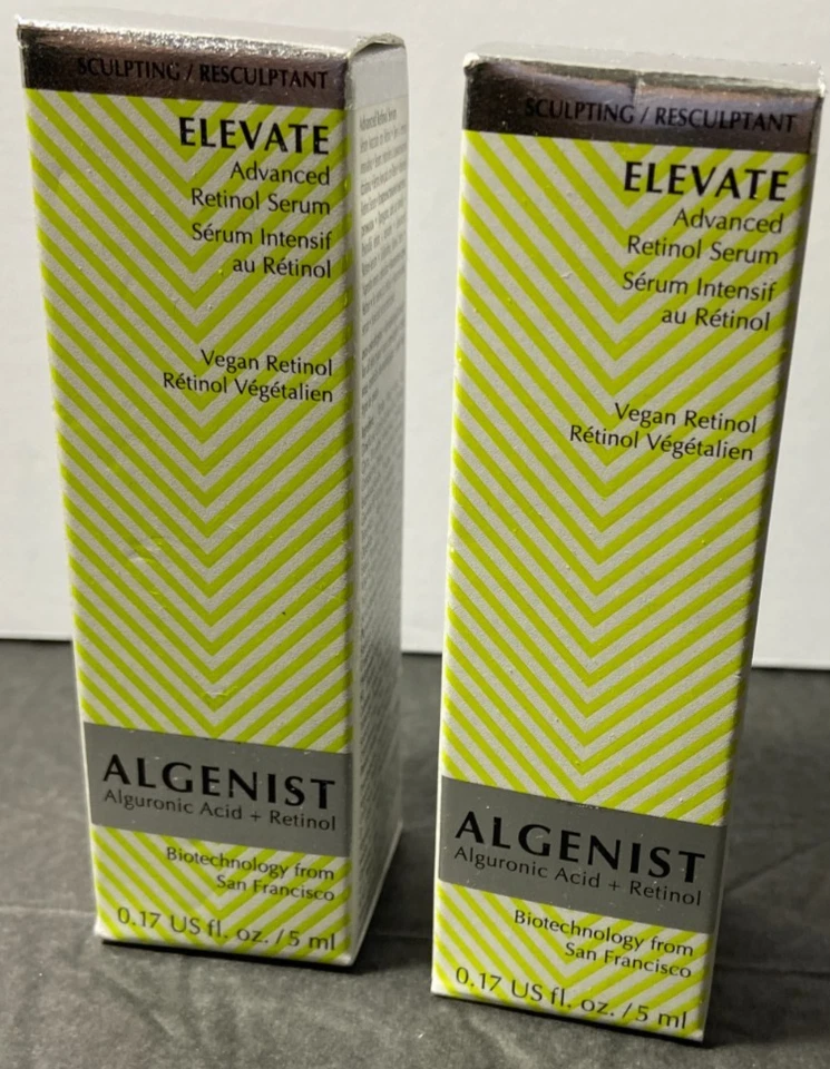 Nuevo Lote 2 Sueros de Retinol Avanzados Algenist ELEVATE .0.17 OZ EA Foto 1 de 1