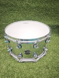 ⚡DW Performance 14"X8" Chrome over Steel Snare Drum *NEW HEADS*⚡ - Picture 1 of 17