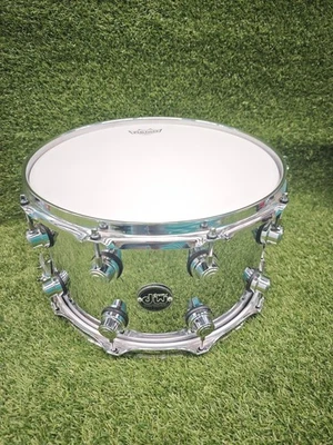 ⚡DW Performance 14"X8" Chrome over Steel Snare Drum *NEW HEADS*⚡ - Image 1 of 4