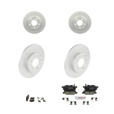 Kit de pastillas de freno y rotor de cerámica Bosch QuietCast para Mazda 3 2014-2016 Foto 1 de 4