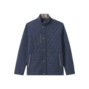 Johnnie-O Navy Blue Juno Quilted Snap Full Zip Barn Jacket, Navy, Size XXL - Picture 1 of 6