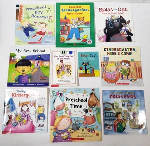 Kids Books About The First Day Of School Lot 10 Kindergarten Preschool Teacher - Picture 1 of 10