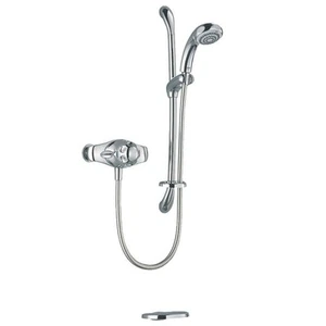 Mira Thermostatic Mixer Shower Chrome Exposed 4 Spray Pattern Round Head - Picture 1 of 5