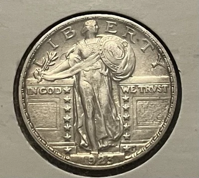 Cuarto Standing Liberty 1923 - AU Foto 1 de 2
