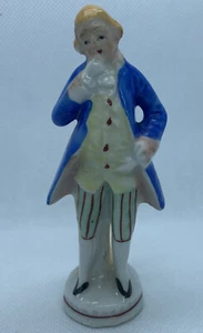 Vintage Japan Colonial Victorian Man Figure Antique 4” Hand Painted - Picture 1 of 12