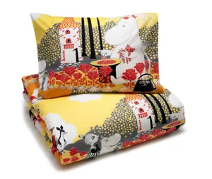 Funda nórdica Moomin funda de almohada rosas 120 x 160 Finlayson - Imagen 1 de 2