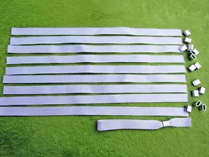 10 x Sublimation White Blank Wristbands with Metal Slide Clip 15mm - Picture 1 of 3