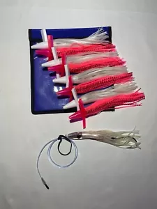 Gänseblümchenkette Angeln AUF BESTELLUNG GEBAUT 8 Tintenfisch Vogel Trolling Köder THUN MAHI GROSSES SPIEL - Bild 1 von 21