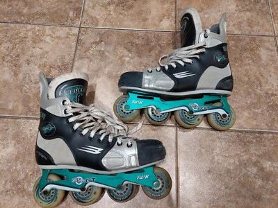 Bauer Vapor 1 Inline Hockey Rollerblades US Shoe Size 12.5 TUUK Aluminum Chassis - Image 1 of 4
