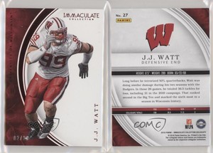 2016 Panini Immaculate Collegiate Red /25 JJ Watt #27