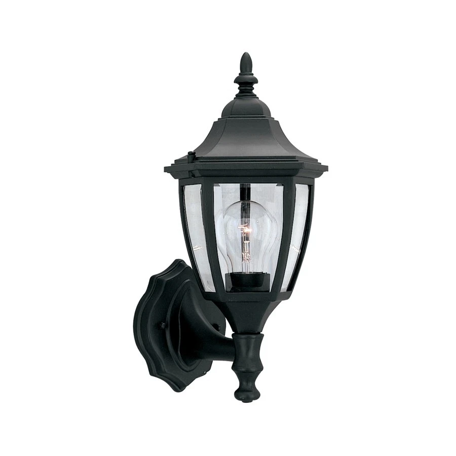 Designers Fountain Builder Cast Aluminum 7" Wall Lantern, Black - 2462-BK - Image 1 of 1