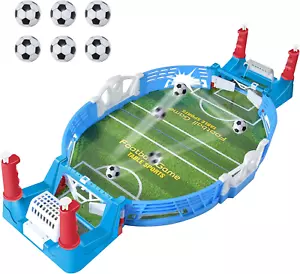 Mini Foosball Games, Tabletop Football Soccer Pinball for Indoor Game Room, Tabl - Picture 1 of 6