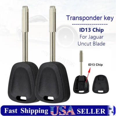 2 Repuestos para Jaguar XJR XJS XK8 XKR Llave Transpondedor de Encendido con Chip ID13 Foto 1 de 4