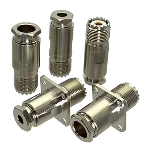 Conector UHF SO239 abrazadera de conector hembra para cable RG58 / RG8X / RG5 / RG8 LMR400 - Imagen 1 de 7