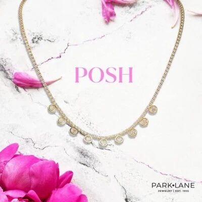 Collar Park Lane Posh Tenis Circonita cúbica Oro Precio al por menor $108 Foto 1 de 3