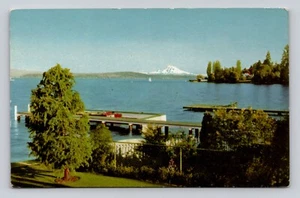 Postcard Union Oil Companys Natural Color Scenes Of The West Mt Rainer Seattle - Picture 1 of 2