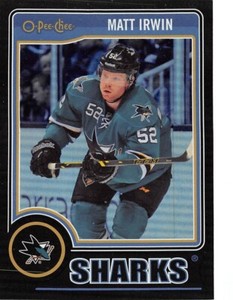 2014-15 O-Pee-Chee Black Rainbow #105 Matt Irwin /100