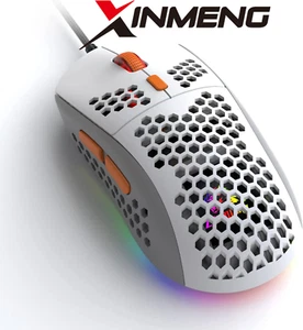 RGB Gaming Mouse Wired Honeycomb Ultralight 65g Adjustable Dpi 6400 For PC PS4 - Picture 1 of 54
