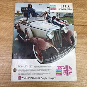 VTG NAPA 1976 Martin-Senour Automotive Color Directory Paint Chart - Picture 1 of 7