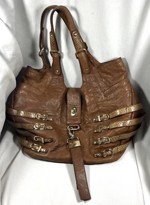 BOLSO DE MANO HOBO VINTAGE JIMMY CHOO BREE MARRÓN Foto 1 de 4